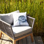 Inky Seal Outdoor Cushion For Garden Furniture, thumbnail 4 of 9