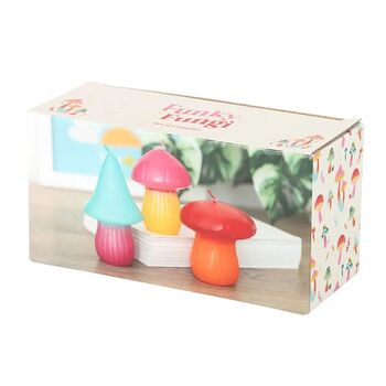 Set Of Three Mushroom Shaped Candles, 2 of 2