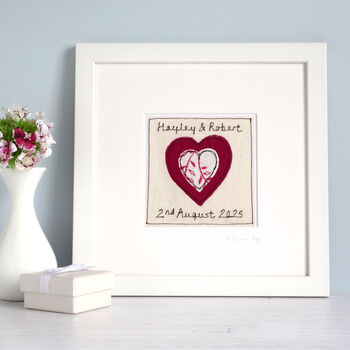 Personalised Valentines Day Or 40th Ruby Anniversary Framed Picture Gift, 11 of 12