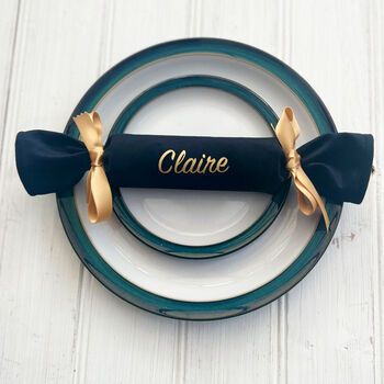 Personalised Reusable Velvet Fabric Crackers, 2 of 7