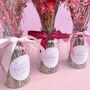 Pink Valentines Dried Flower Gift With Vase, thumbnail 3 of 3