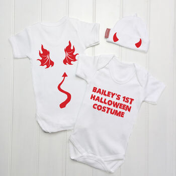 Personalised My First Halloween Costume Babygrow, 3 of 7