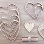 Heart Strings Wooden Heart Garland, thumbnail 2 of 11