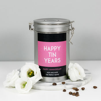 Personalised Anniversary Coffee Gift In Tin, 8 of 12
