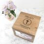 Christening Oak Photo Keepsake Box, thumbnail 3 of 3