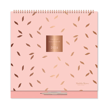2026 Family Calendar Matilda Myres Five Person, 8 of 12