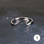 Sterling Silver Or Gold Waves Ring, thumbnail 4 of 6