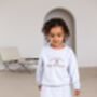 Promoted To Big Brother Or Big Sister Embroidered Bear Sweatshirt Jumper, thumbnail 2 of 6