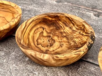 Set Of Three Olive Wood Dipping Bowls, 3 of 4