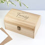 Personalised Our Family Luxury Keepsake Chest, thumbnail 2 of 10
