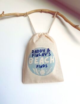 Personalised Daddy And Me Beach Finds Kit With Bag And Scavenger Hunt, 5 of 6