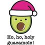 Personalised Funny Avocado Tiny Christmas Card, thumbnail 4 of 6