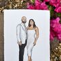 Personalised Couple's People Portrait In Watercolour, thumbnail 12 of 12