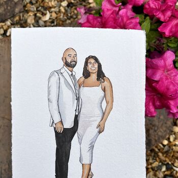 Personalised Couple's People Portrait In Watercolour, 12 of 12