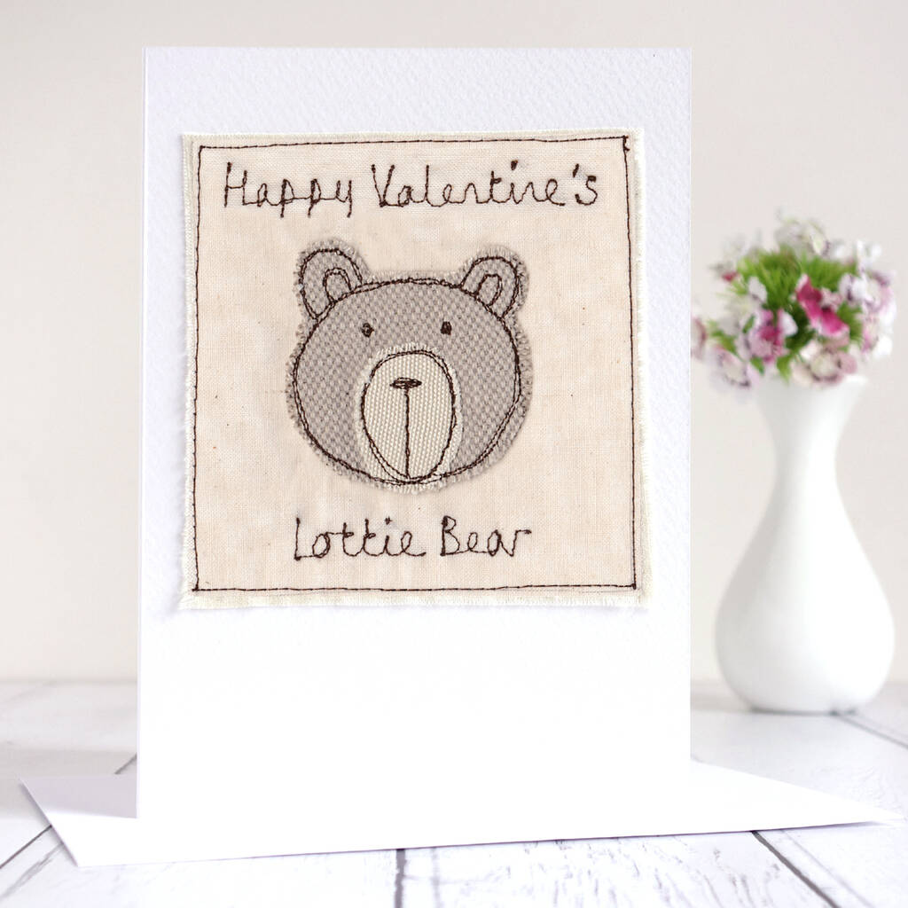 Personalised Bear Valentine's Day Card, 1 of 12