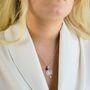 Tree Of Life Necklace Pesonalised With Her Initial And Birthstone Charms, thumbnail 5 of 11