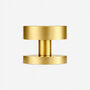 Brass Gold Mortice Door Knobs With Gloss Insert, thumbnail 4 of 8