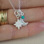 Sterling Silver Star And Moon Birthstone Pendants, thumbnail 1 of 11