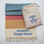 Personalised Soft Cotton Throw, Gift For Her, thumbnail 1 of 11