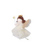 Gold Angel Hanging Decoration | Brown Hair, thumbnail 2 of 3