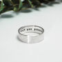 Men's Silver Personalised Eternity Ring, thumbnail 6 of 12