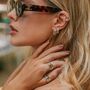 Aura Magic Chrome Diopside Silver Spinning Ring, thumbnail 6 of 11
