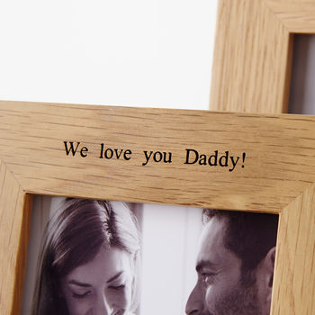 Personalised Solid Oak Photo Frame, 5 of 10