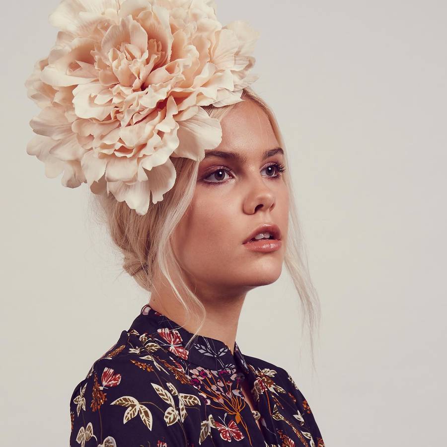 seren oversize peony flower headband by rock 'n rose ...