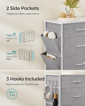 Chest Of Drawers Bedroom Storage Organiser Unit, 6 of 12