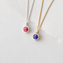 Birthstone Necklace Birthday Gift For Her, 925 Sterling Silver Swarovski Crystal Jewellery, thumbnail 2 of 9
