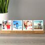 Solid Oak Photo Holder With Options To Personalise And Print Photos, thumbnail 3 of 6