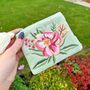 Floral Embroidered Velvet Purse, thumbnail 1 of 4