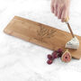 Personalised Happy Couple Bamboo Serving Board, thumbnail 2 of 5