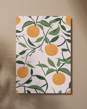 Orange Art Print, Citrus Prints, Fruit Art, 7 of 7