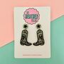 Western Cowboy Boot Earrings *More Colours Available*, thumbnail 1 of 4