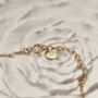Dainty Paperclip Bracelet Gold, thumbnail 7 of 8