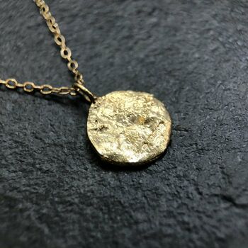 Fair Mined Gold Plated Mini Moon Or Full Moon Necklace, 3 of 7
