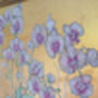 Golden Orchid Watercolour And Gilt Painting, thumbnail 3 of 8