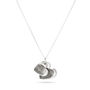 Double And Triple Fingerprint Heart Necklace, thumbnail 2 of 3