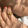 Solid Gold Om Statement Ring, thumbnail 1 of 6