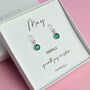 Sterling Silver May Birthstone Earrings, thumbnail 1 of 3