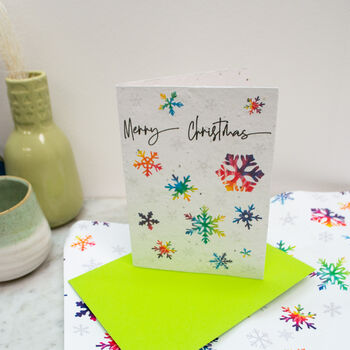 Snowflake Plantable Christmas Card, 2 of 6
