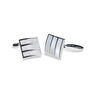 Forbes Rhodium Plated Mother Of Pearl Cufflinks, thumbnail 2 of 6