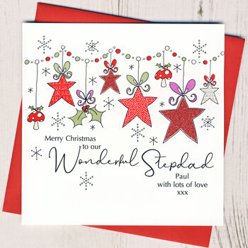 Personalised Christmas Stars Card, 2 of 2