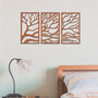 Abstract Tree Branches Triptych: Metal Wall Art Panels, thumbnail 8 of 11