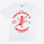 You’re Onto A Wiener Men’s Hot Dog T Shirt, thumbnail 2 of 3