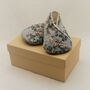 Eco Baby Shoes In Pale Blue With Flower And Bird Print, thumbnail 10 of 11
