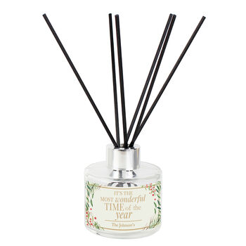 Personalised 'Wonderful Time Of The Year' Christmas Diffuser, 2 of 3