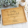 Personalised Wooden Breakfast In Bed Tray, thumbnail 3 of 6