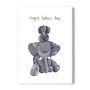 Father's Day Card With Elephant Design, thumbnail 2 of 2